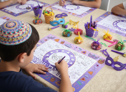 Purim Placemats – Printable PDF (Instant Download)