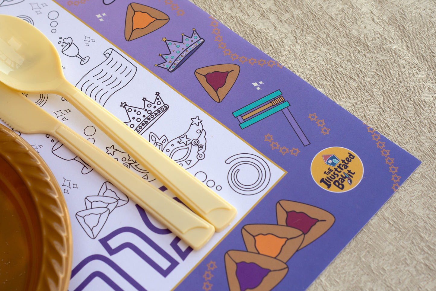 Purim Placemats (Printed and Delivered in Israel)